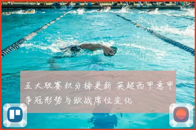 五大联赛积分榜更新 英超西甲意甲争冠形势与欧战席位变化